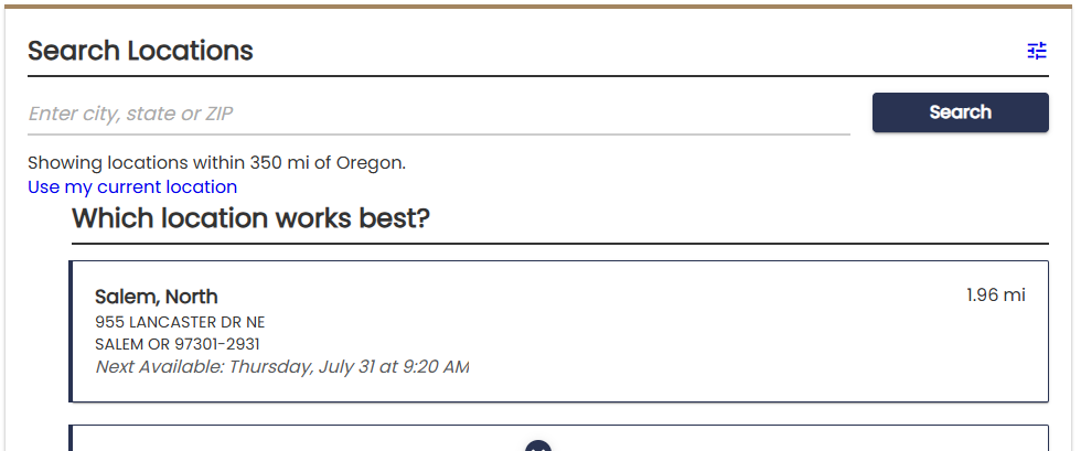 requisitos para real id oregon