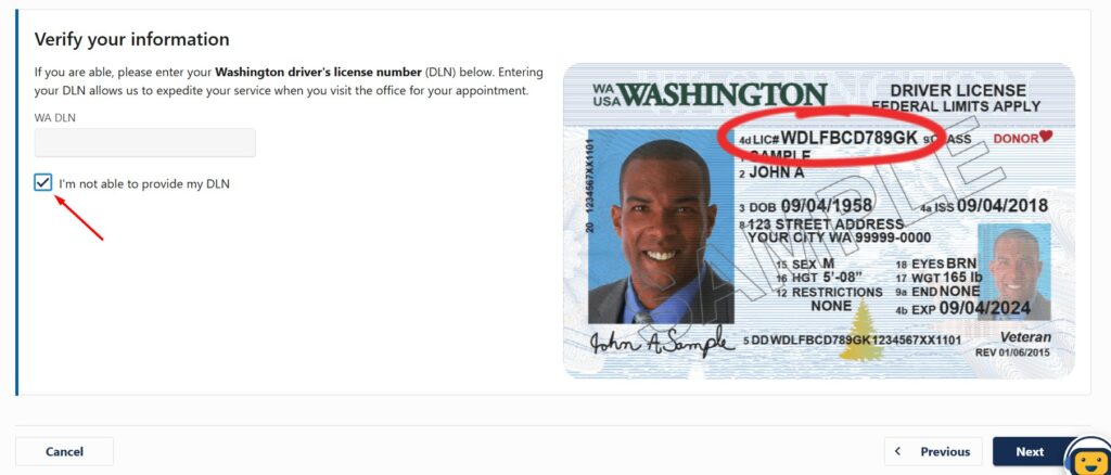 requisitos para real id en washington state